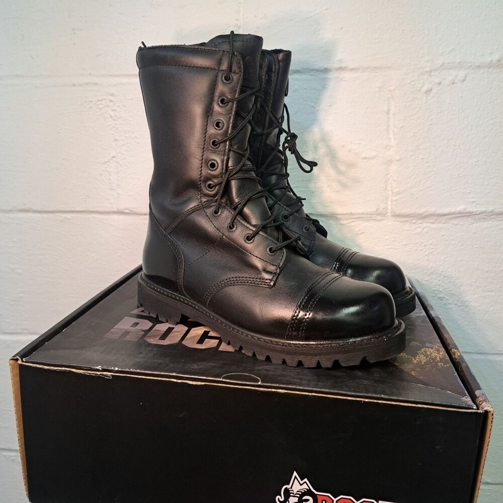 ROCKY 10" WATERPROOF 200G INSULATED SIDE ZIPPER JUMP BOOTS 2095 Men's Size 8.5